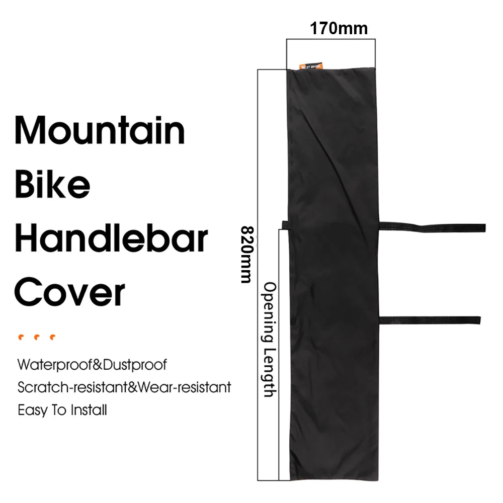 2022 Bike Handlebar Protector Cover Waterproof Dustproof Road Bicycle Maintenance Cover Bike Riding Handlebars Protective Cover Qme black China Mainland