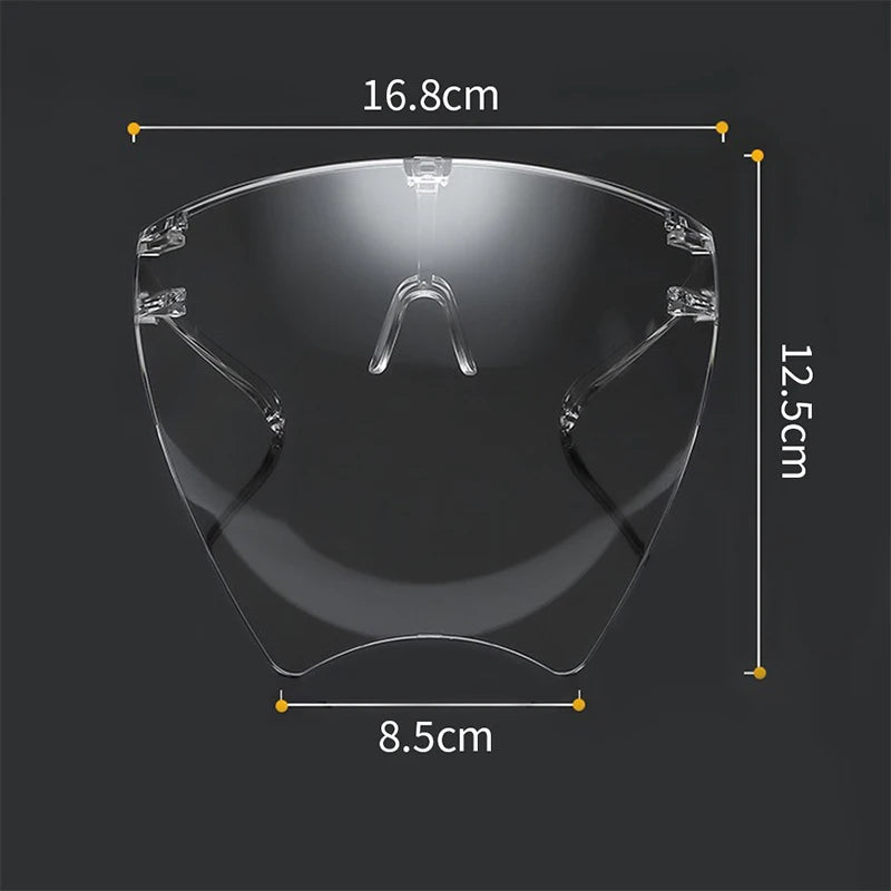 Transparent Anti-fog Anti-splash Protective Mask Full Face Covered Qme