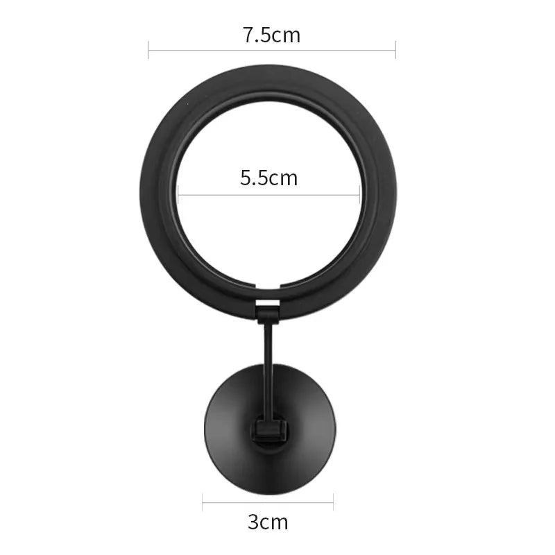 Aquarium Feeding Ring Fish Tank Station Floating Food Tray Feeder Square Circle Accessory Fish Food Feeder Suction Cup Black Qme Black circle 1 pc