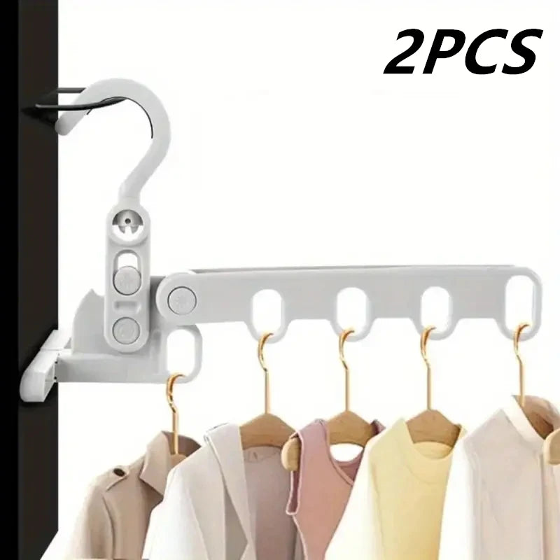 Folding Hanger Rack Heavy Duty Clothes Hangser Clothes Storage Organizer For Travel Dorm Essential Drying Tool For Clothes Qme