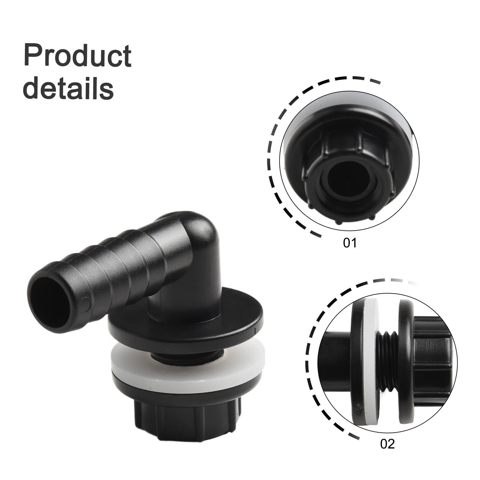 3/8" To 14mm Elbow Water Tank Connector Hose Nozzle For Aquarium Garden Irrigation Hose Joint Drain Connectors Qme