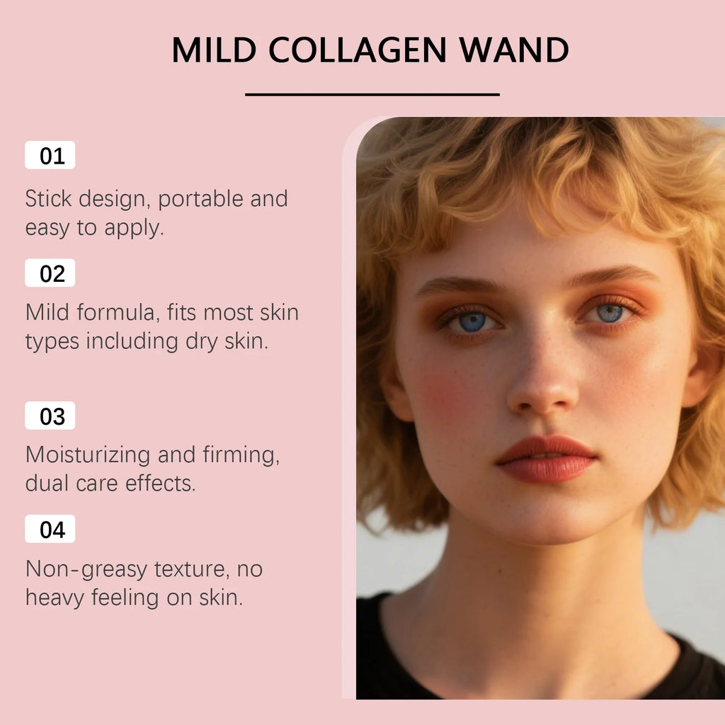 Collagen Skincare Stick Firming Anti-Aging PDRN Collagen Wrinkle Stick Tighten All-in-One Hydrating Lip Balm Eye Cream Neck Crea Qme