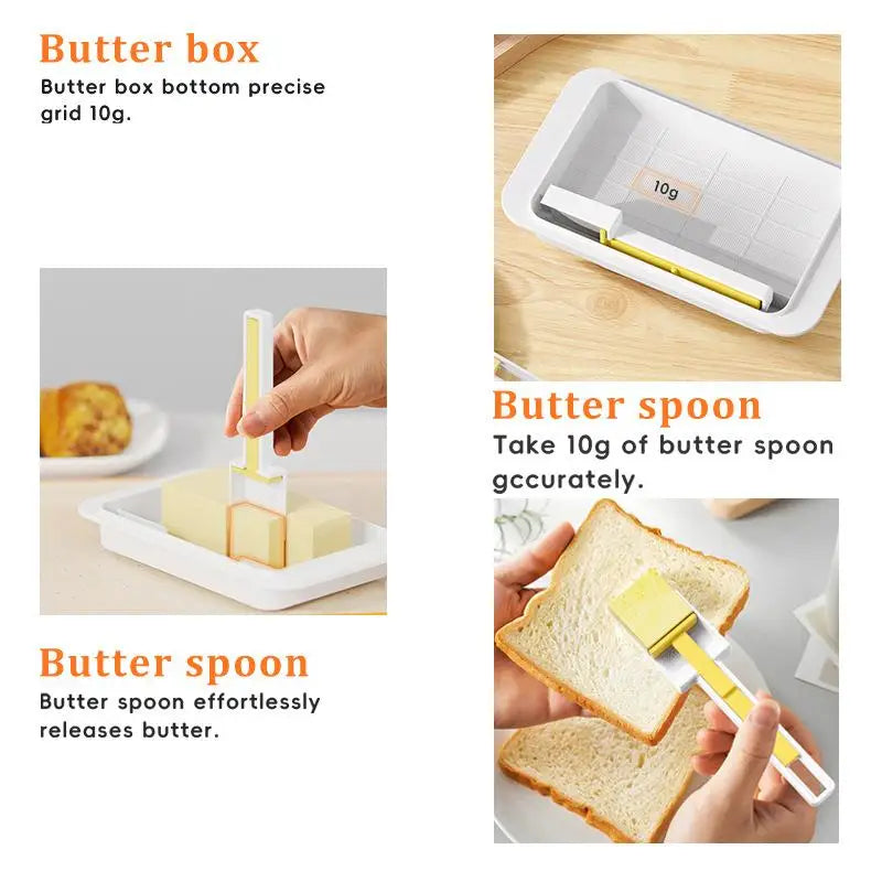 Lid Knife Countertop Butter Keeper Refrigerator Kitchen Cheese Qme