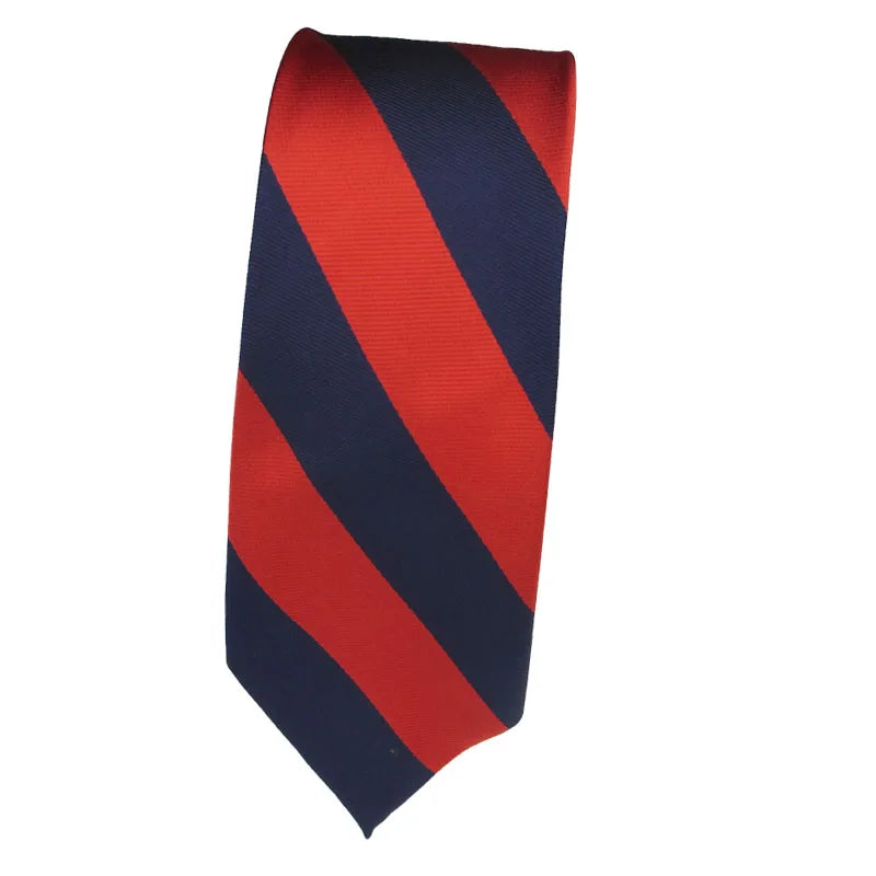 Red Tie Formen Elegant Silk Necktie Legami White Stripe Solid Women Qme RT8