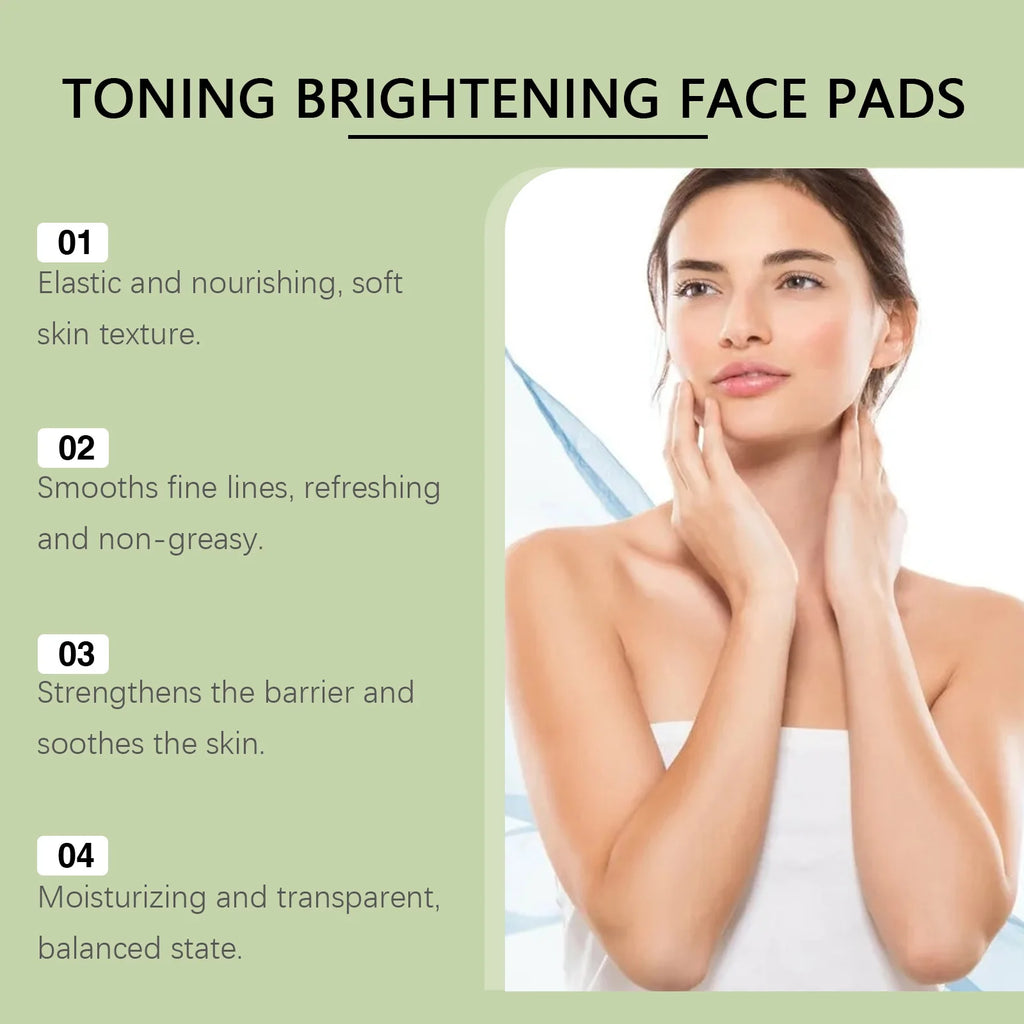 Centella Asiatica Moisturizing Cotton Pads Reduce Dullness Brighten Fade Fine Line Soothing Nicotinamide Facial Care Pads Qme