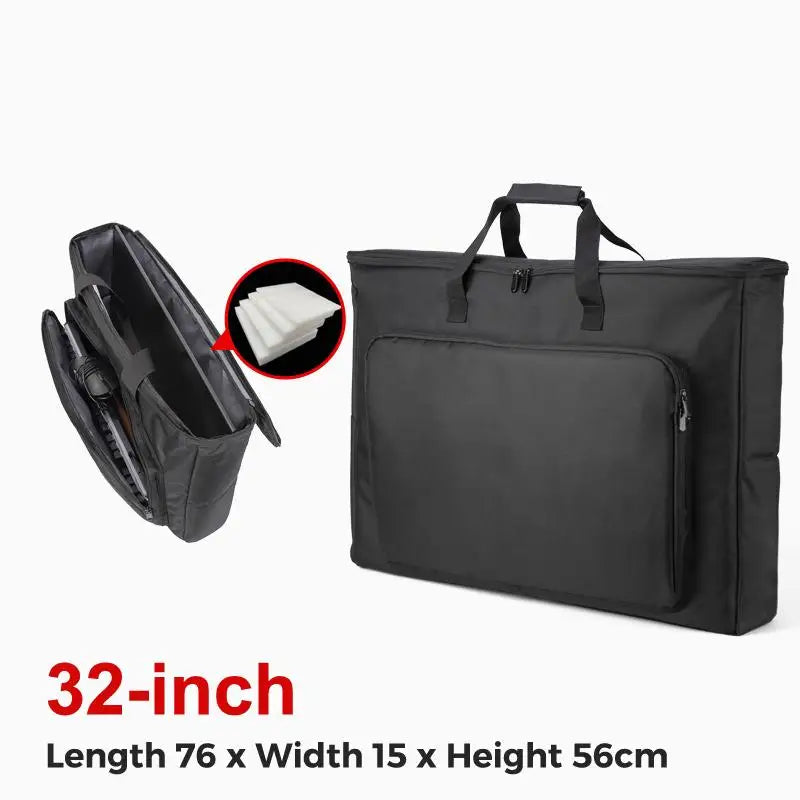 24/25/27/32 Inch Monitor Carrying Bag With Cushioning Foam Shockproof Full Protection Traveling Portable Computer Screen Case Qme 32 inches
