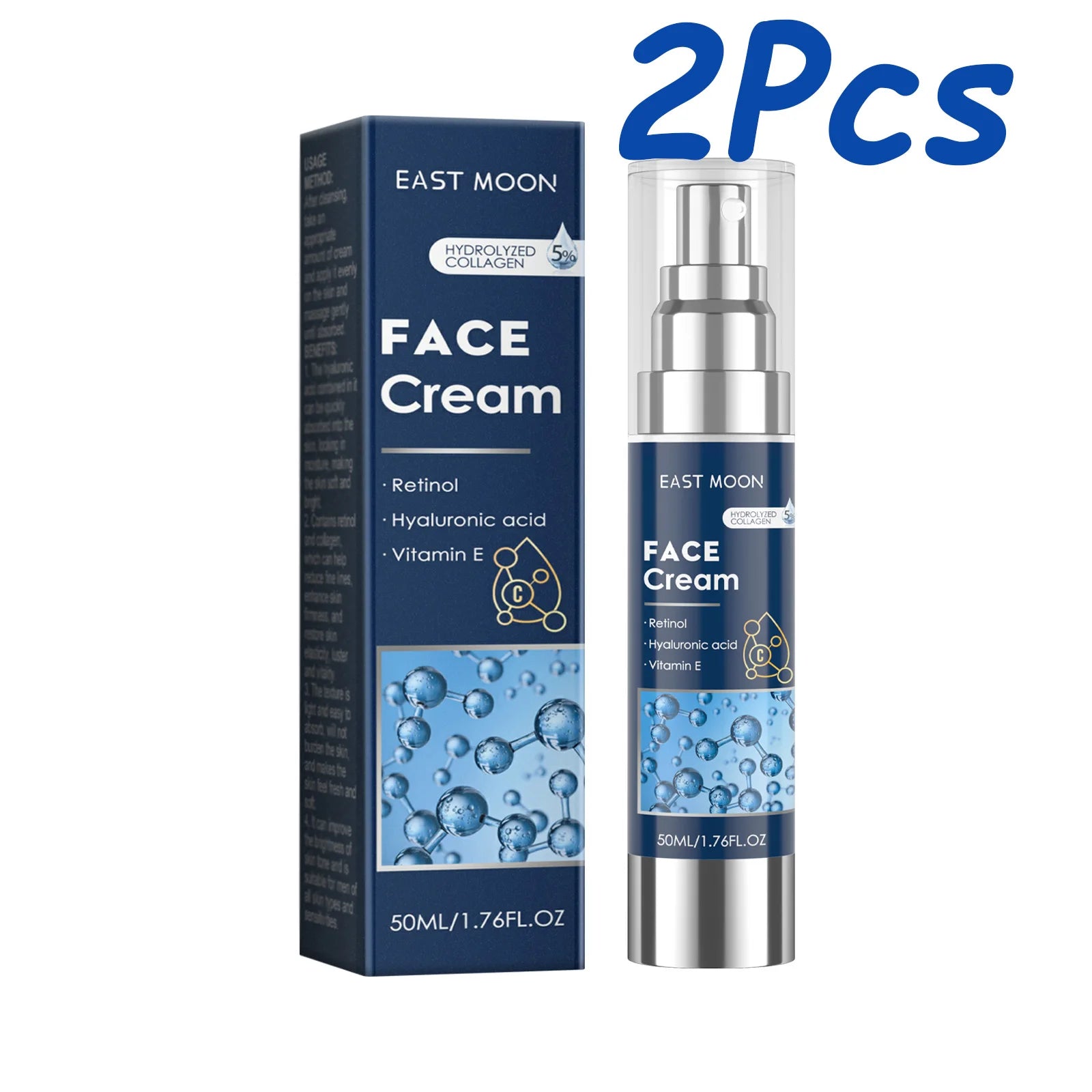 Retinol Face Cream for Men Firming Lifting Brightening Fade Fine Lines Anti Puffiness Moisturizing Nourishing Facial Skin Care Qme 100ml Boxed