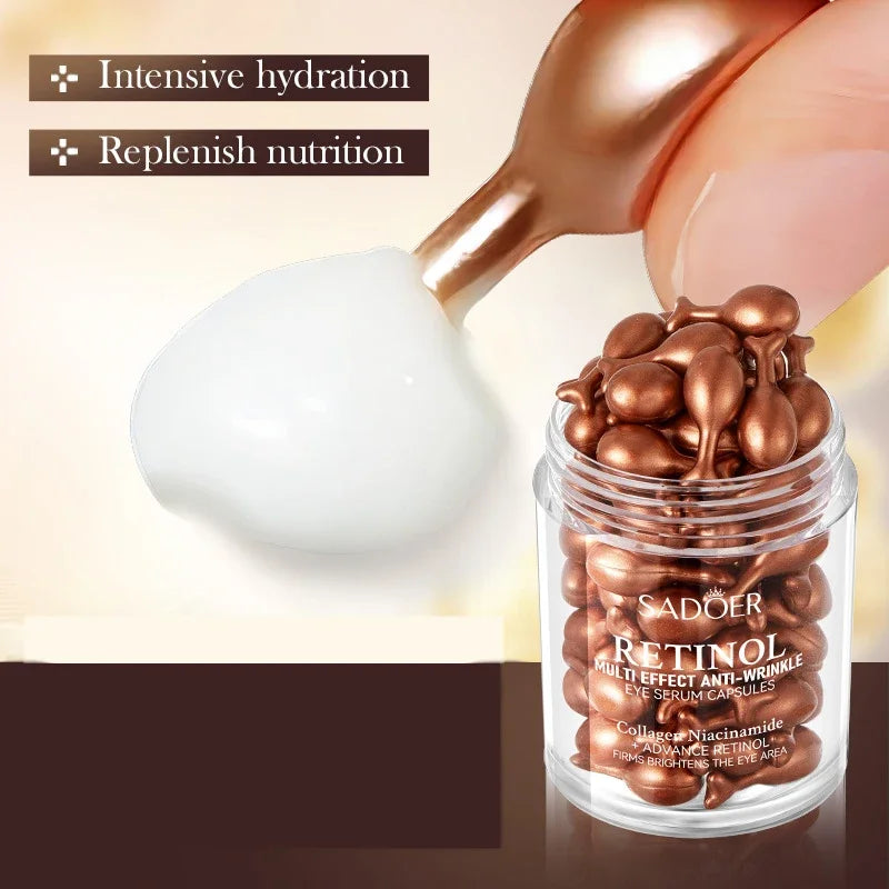 SADOER Retinol Eye Serum Eyes Skincare Anti Dark Circles Moisturizing Qme