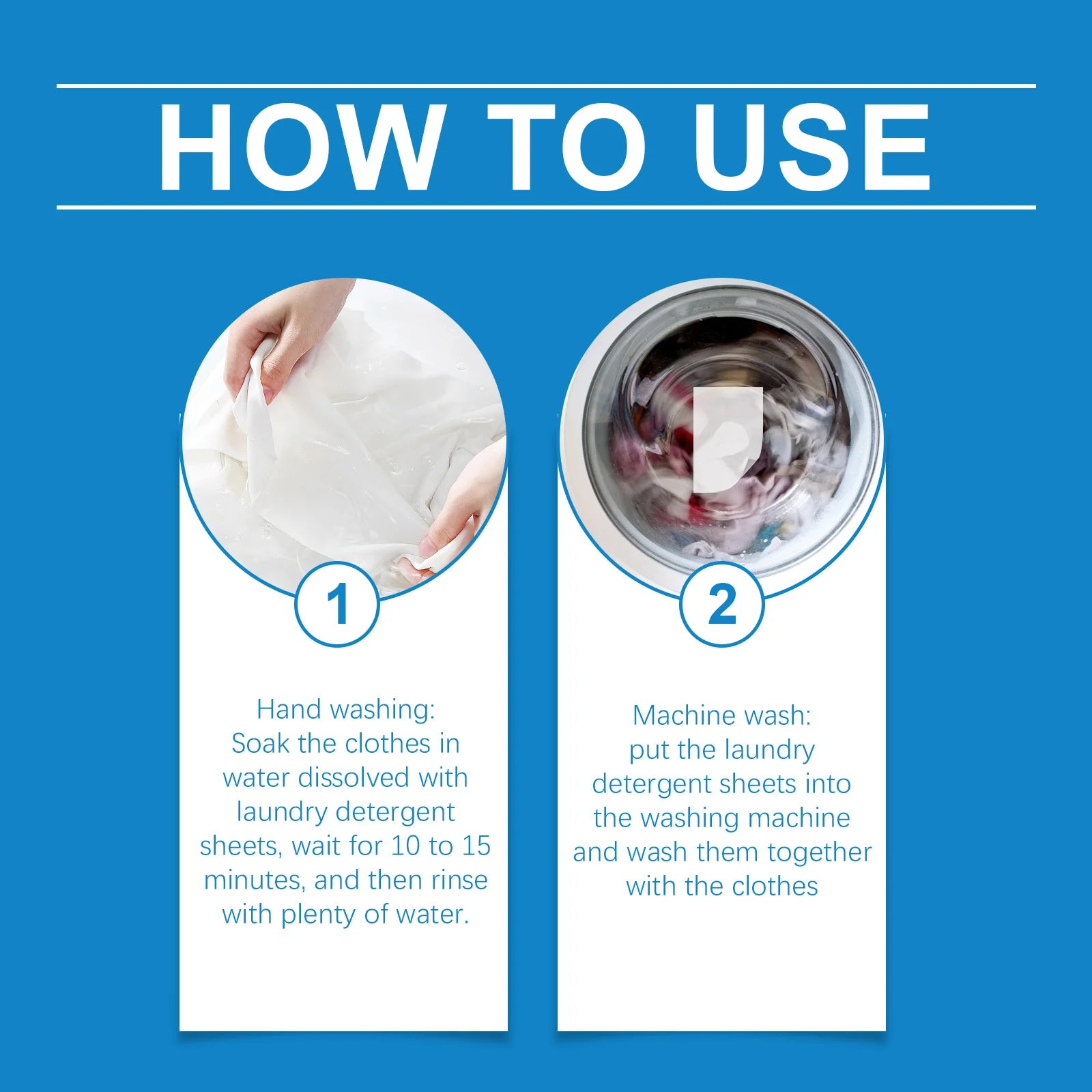 Laundry Detergent Sheets Quickly Dissolve Easily Remove Oil Stains and Dirt Deodorizing Mild Ingredients Clothing Cleaning Sheet Qme