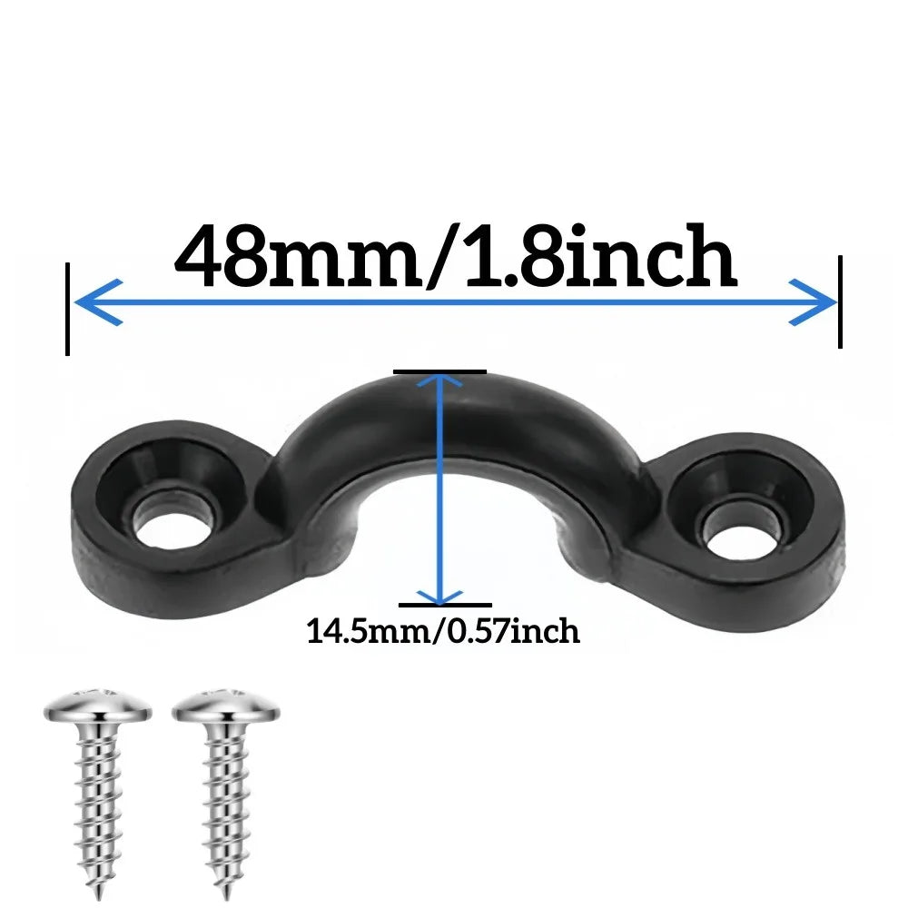 6-20PCS Kayak Clips Nylon Kayak Pad Eye Anchor Point Tool Marine Boats Aquatic Sports Surfing Deck Rigging Kit Boat Accessories Qme