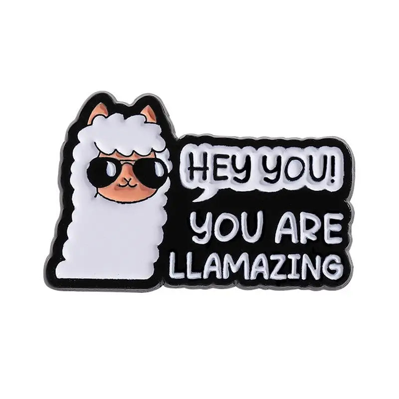 Cute Sheep Brooch Enamel Pins Funny Cartoon Friendship Brooches Qme style 2