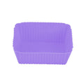 5pcs Silicone Cake Mold Muffin Cupcake Baking Molds Reusable DIY Cake Decorating Tool Wedding Birthday Party Decorations Qme Purple