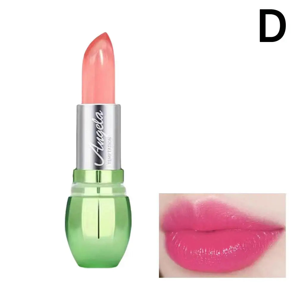 Moisturizing Aloe Vera Jelly Color Changing Lipstick Lasting Nutritious Lip Balm Gentle Magic Temperature Color Change Lip Gloss Qme 04 CN