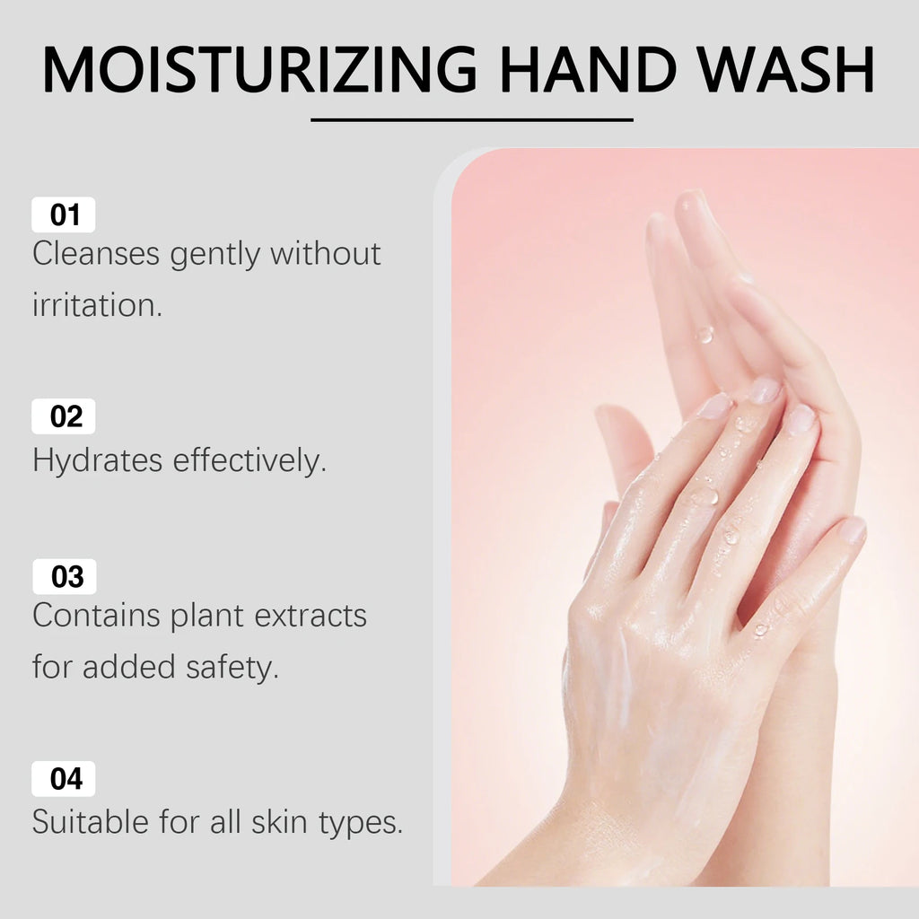 Moisturizing Hand Wash with Tomato Extract Gentle Daily Hand Soap for Clean Soft Hands Hydrating Hand Cleanser for Home Kitchen Qme