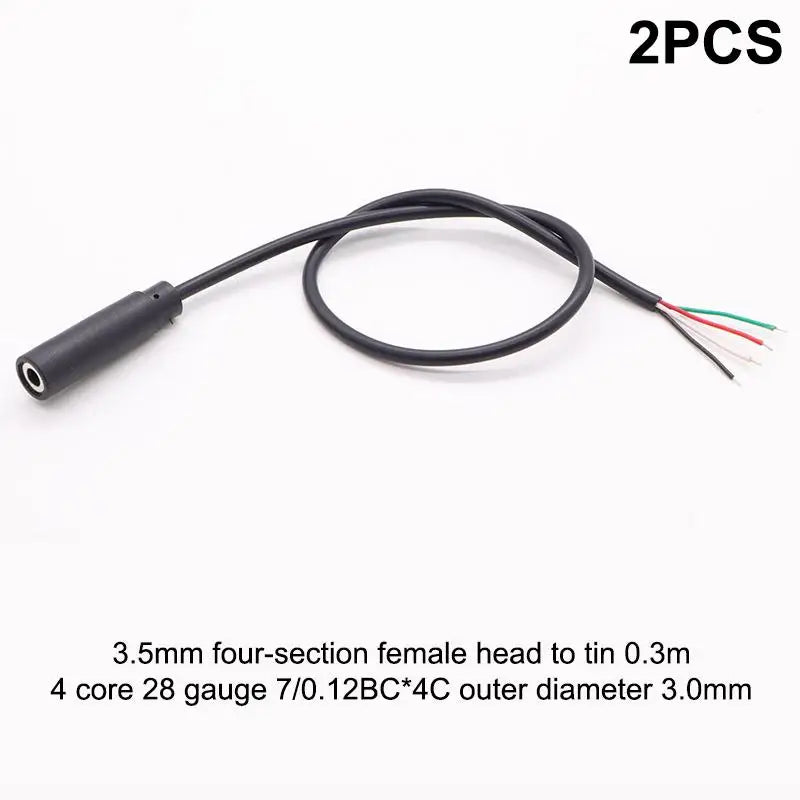 1 Mono Stereo Male Female Plug Jack Audio Connector 2Pin 3Pin 4Pin Qme A4