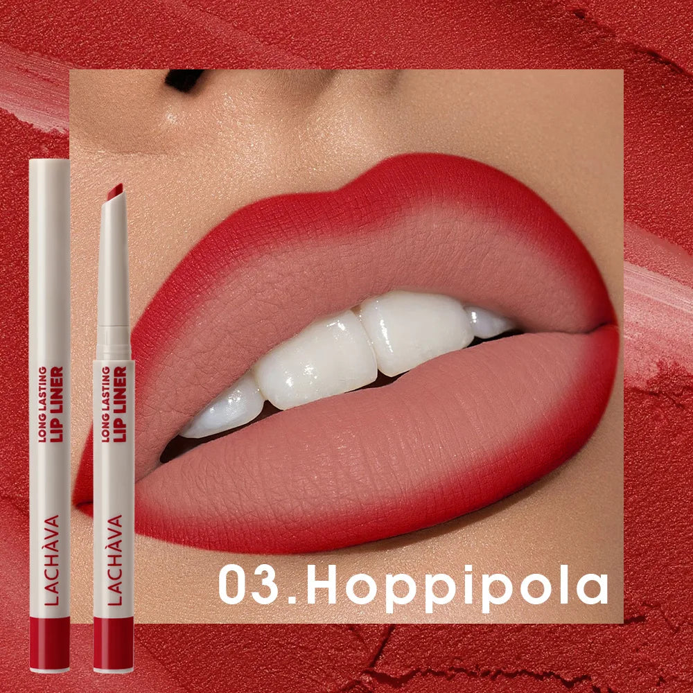 Matte Lip Liner Pen Long-lasting Water Sweat Resistant Twisted Design Qme 03