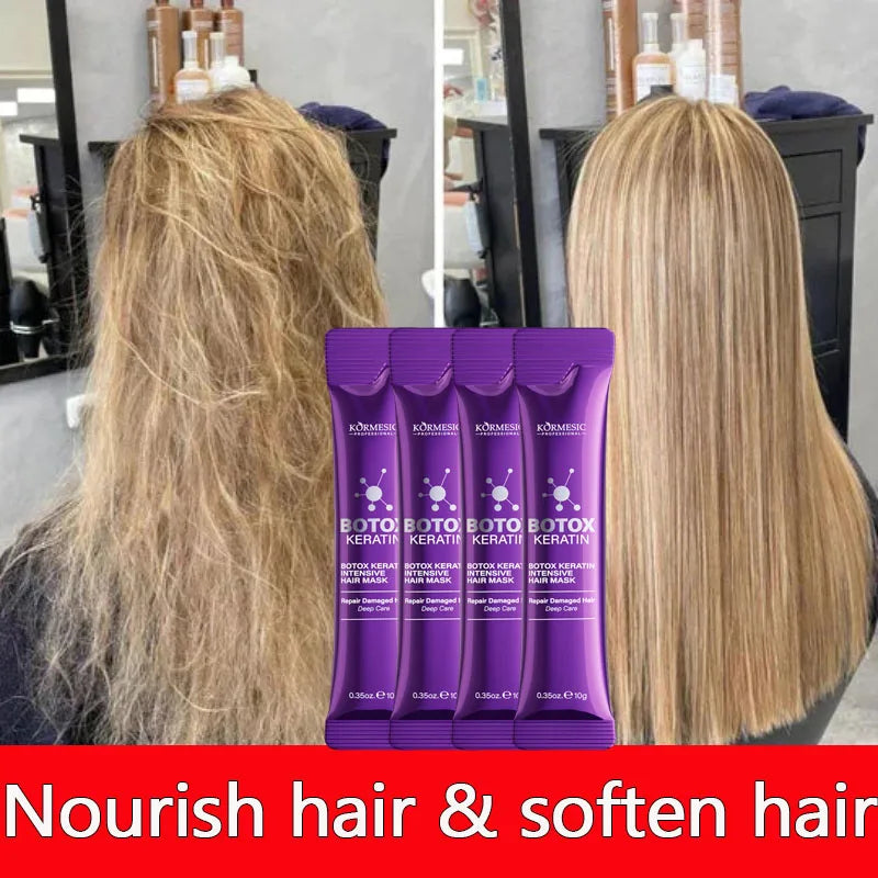 5 Seconds Repair Magical Keratin Hair Mask Damaged Frizzy Hair Soft Smooth Shiny Nutrition Deep Moisturize Hair Care Mask New Qme