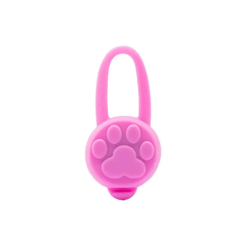 Silicone Pet Cat Dog Night LED Flashlight Luminous Pendant Prevent Qme A6
