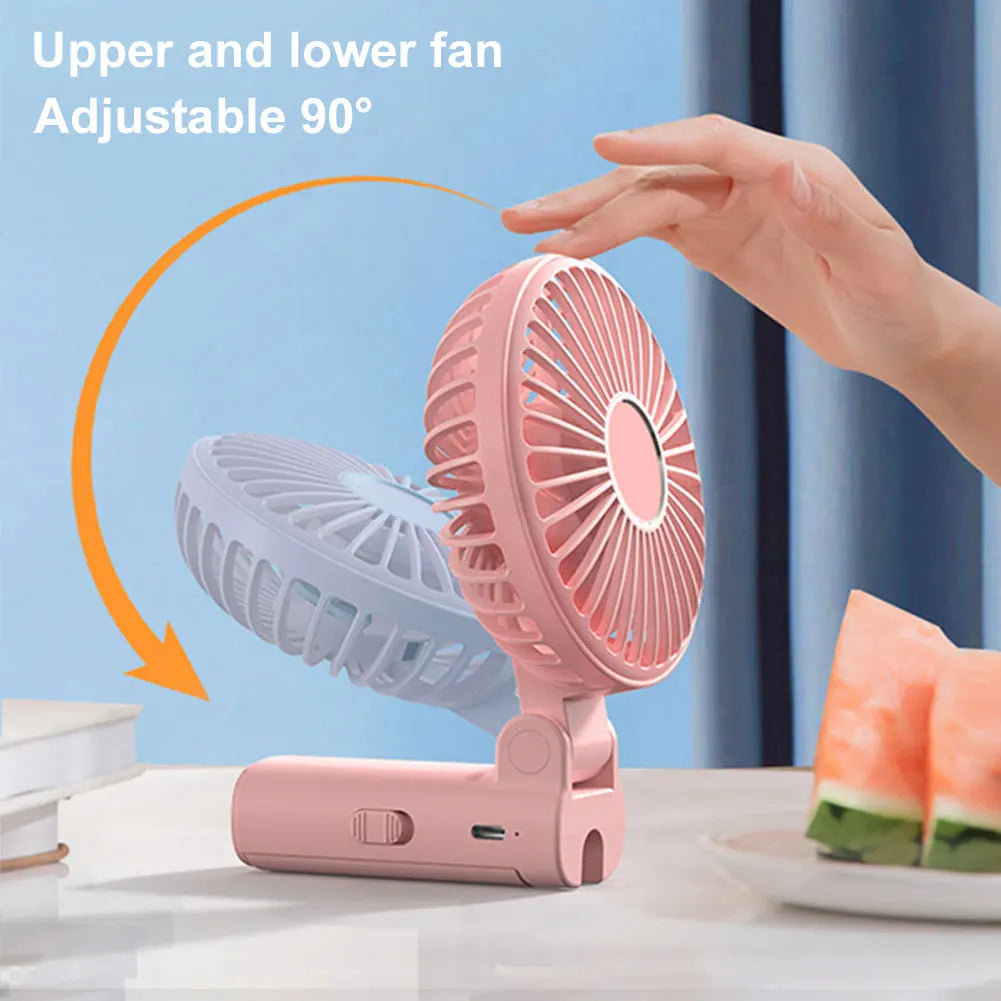 Umbrella Clip Fan Rechargeable Summer Portable Handheld Fan for Outdoor Umbrella Qme