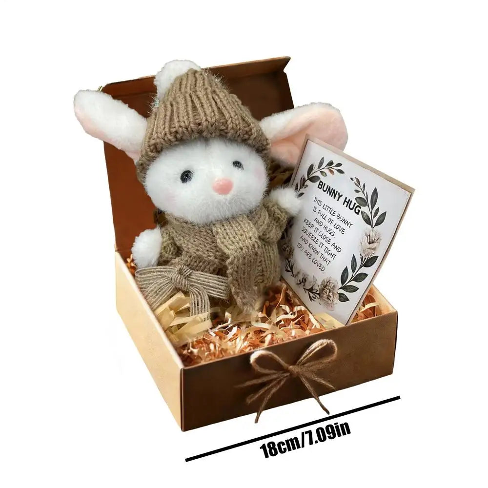 2026 Plush Bunny Portable Collectible Rabbit Doll Small Stuffed Toys for Girls Kids Birthday Christmas Easter Valentines Indoor Qme 01
