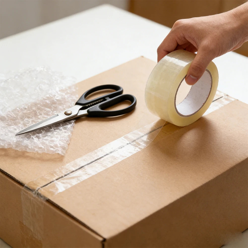 1Pc Low-Noise Silent Transparent Packing Tape, E-Commerce Express Delivery Silent Sealing Tape Adhesive Tape Silent Tape Qme
