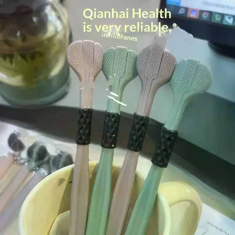Three-sided Soft Bristle Toothbrush Ultra Fine Bristles Gentle Qme