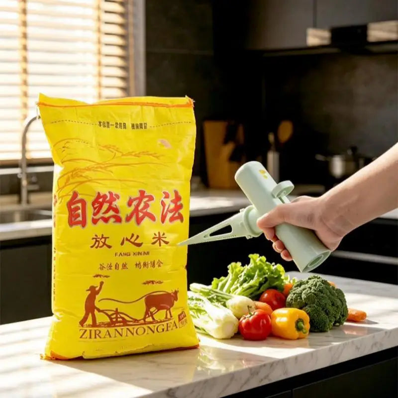 Household Rice Dispenser Manual Sturdy Portable BPA Kitchen Dry Grain Qme