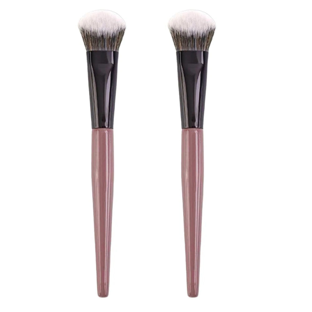 Professional Makeup Brush 1 Angled Powder Flawless Application Qme 2pcs