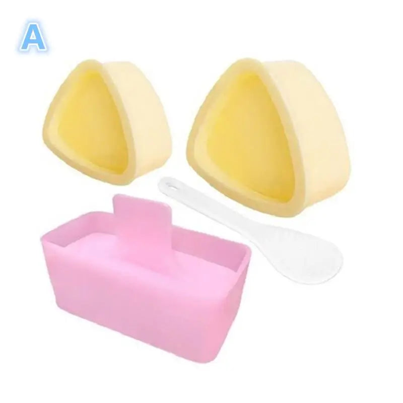 CC11Onigiri Mold Home Kitchen Food Utensils 4- Sushi Press Convenient Qme A