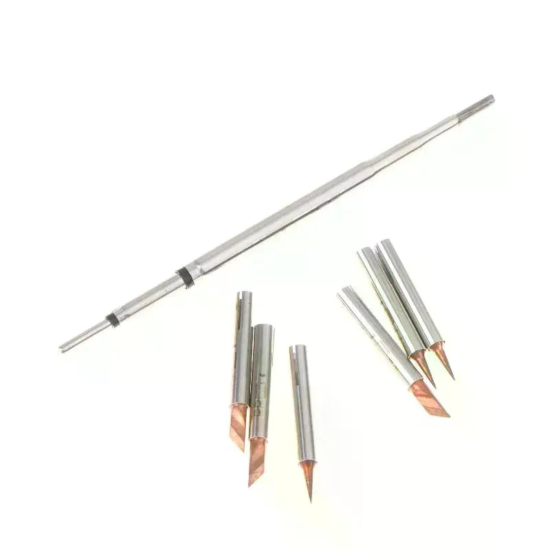 Quick Change Soldering Iron Tip Heating Core Replacement Pointed Tip For Mobile Phone Flying Wire Repair Electronics Tool Kit Qme