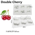 Cherry Shape Silicone Mold Cake DIY 3D Fruit Mouse Mould Pudding Qme B