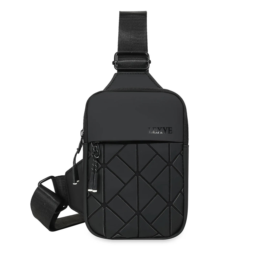 Universal Crossbody Small Bag Casual Rhombus Grid Shoulder Fashion Qme black