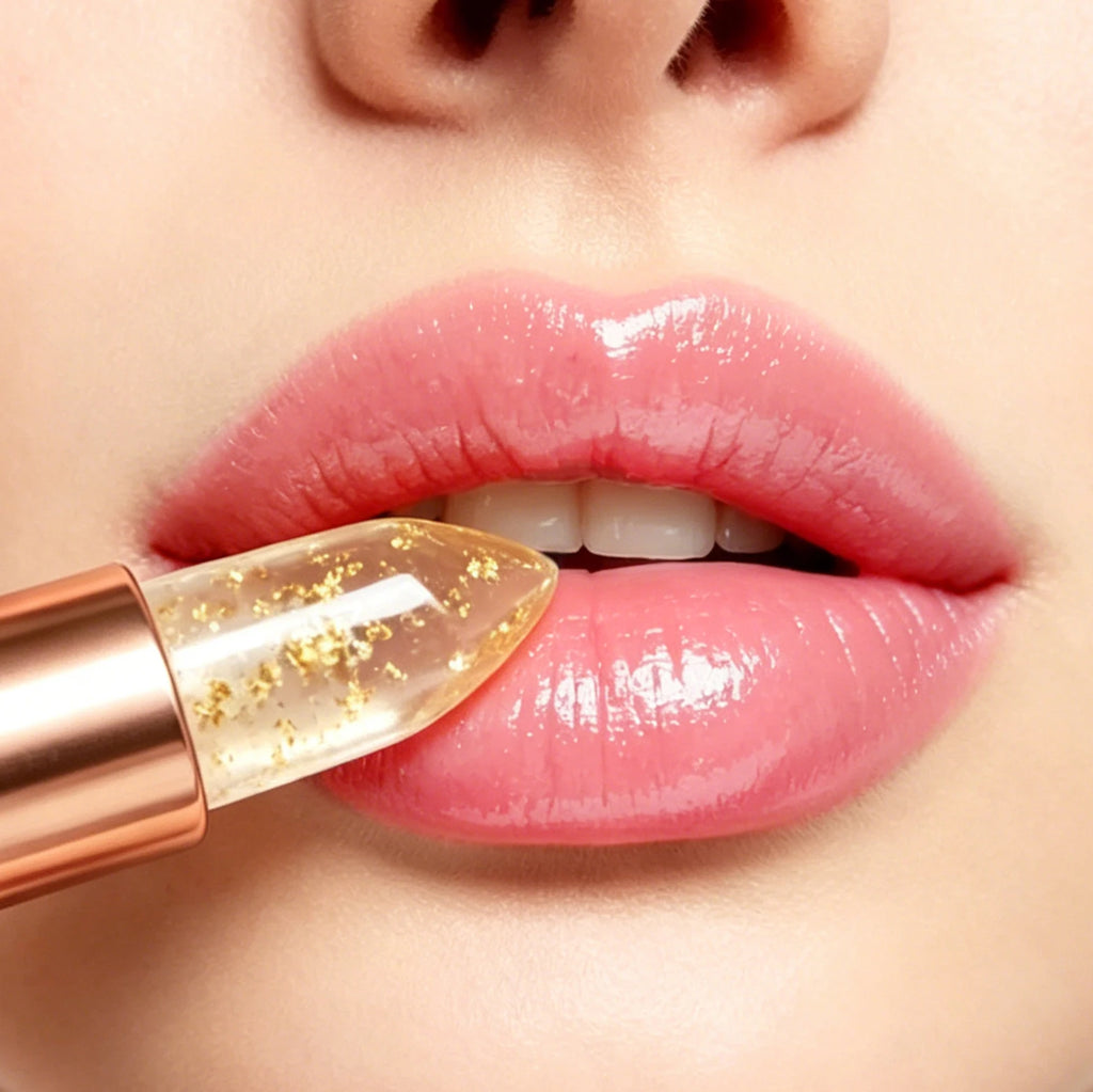 Temperature Change Jelly Lipstick, Moisturizing Nourishing Non Stick Cup Waterproof Long Lasting Color Changing Lip Balm Qme