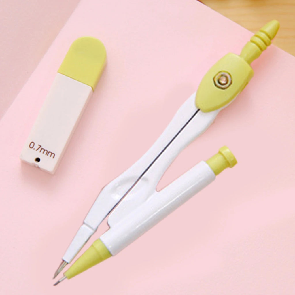 Drawing Compass Math Geometry Tools for Circles School Supplies for Students Stationery Items Teacher Teaching Tools Qme