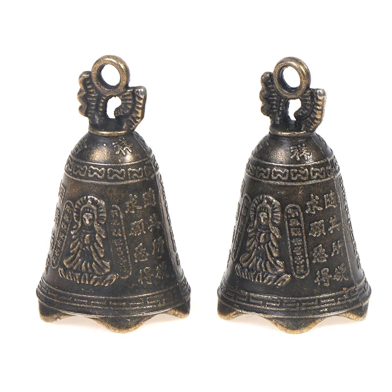 Copper Sculpture Pray Guanyin Bell Antique S Mini Brass Qme