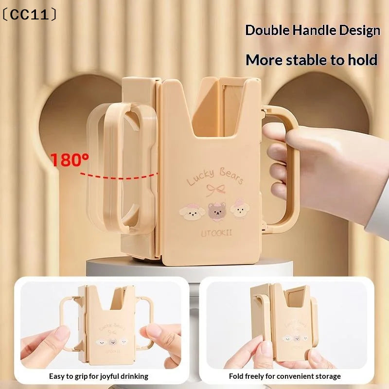 Anti-squeeze Cup Holder Adjustable Milk Juice Box Portable Drink Home Qme