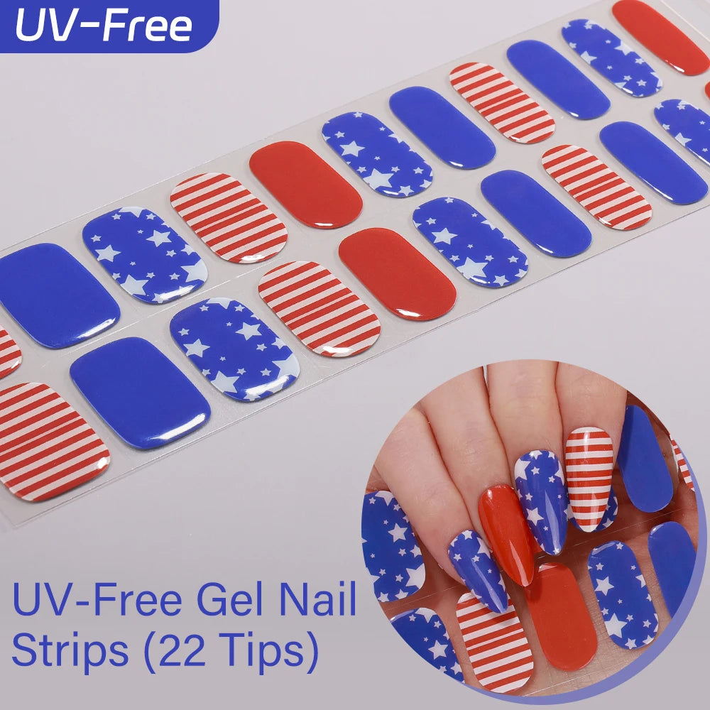 22Tips Full Cover Nail Stickers Valentine's Day Love Polish Sticker Qme BSA-0354