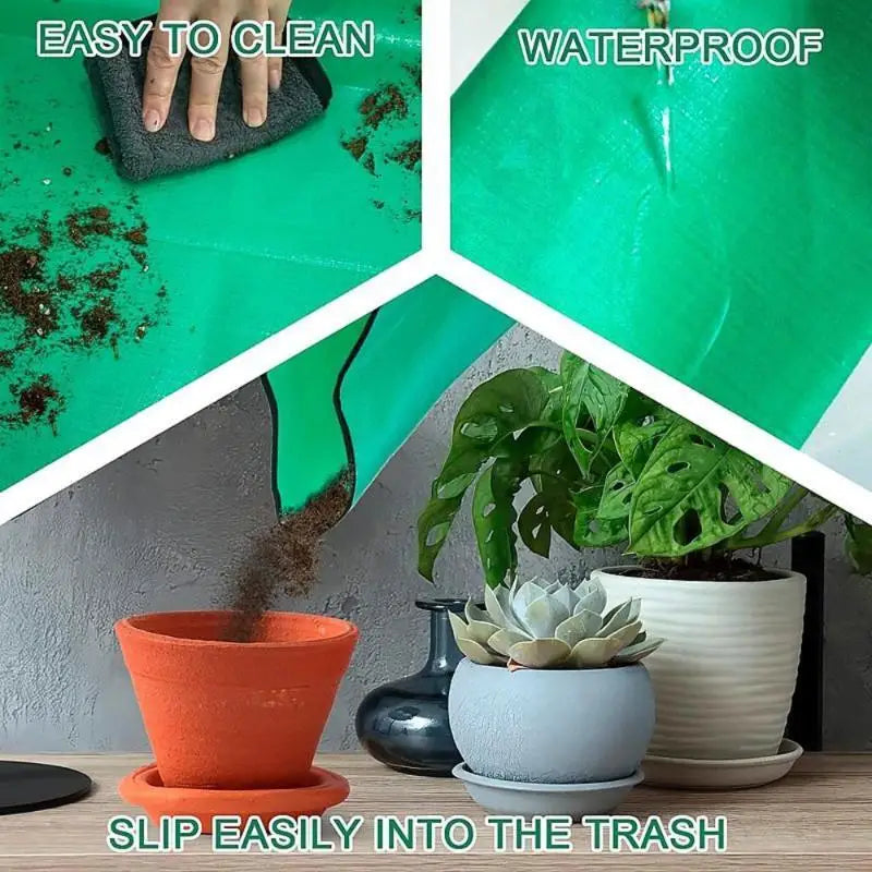 Plant Regeneration Mat Waterproof Transplant Portable Square Foldable Qme