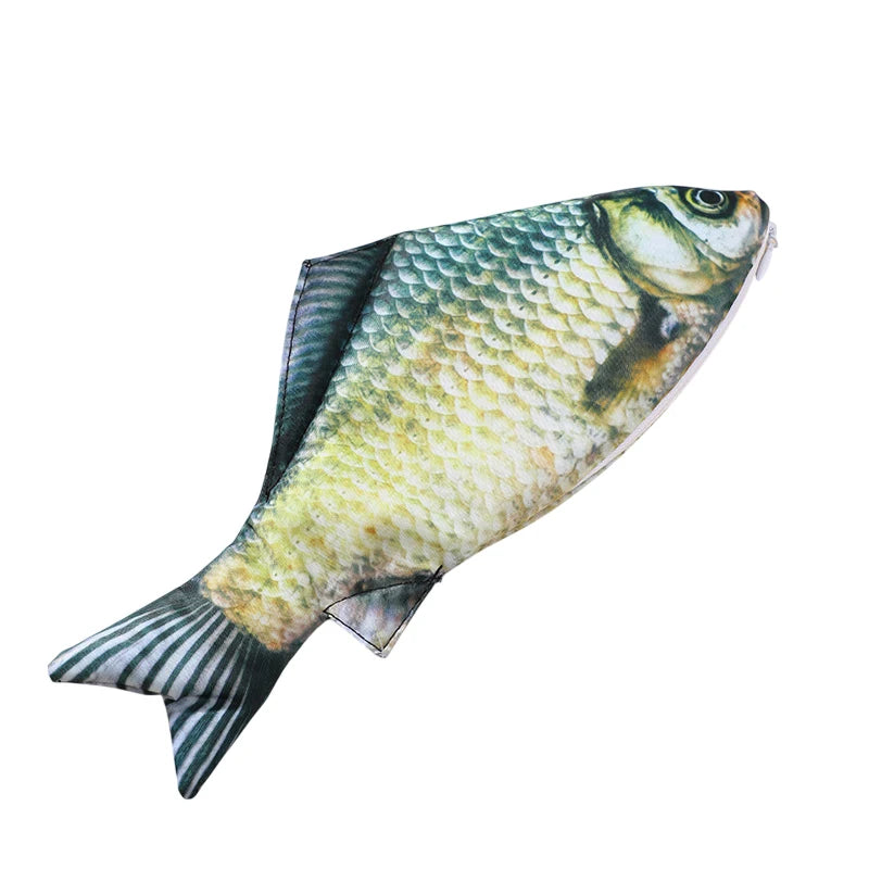 Creative Simulated Salted Fish Pencil Case Large Capacity Pencils Qme