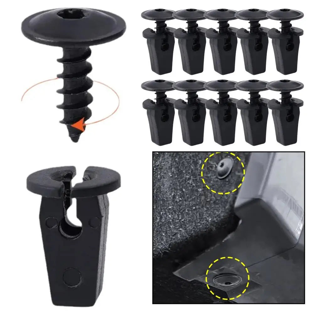 20/40pcs Auto Mudguard Lining Snap Screws Retainer Fastener Clips Bolt For VW Audi Seat N90974701 Universal Engine Cover Clips Qme