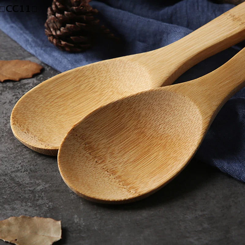 Wood Rice Spoon Wooden Kitchen Paddle Scoop Ladle Tablespoon Big Qme