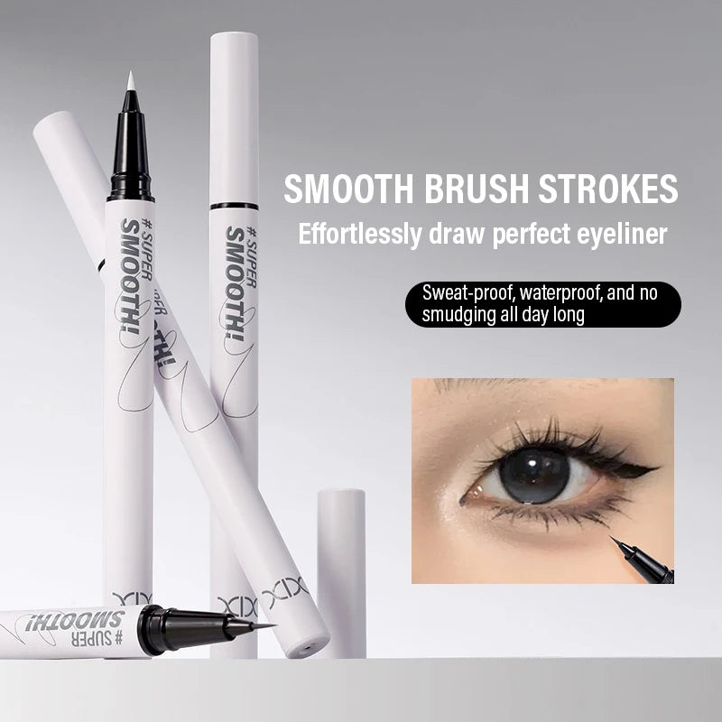 Micro-Sculpt Eyeliner Ultra Fine 0.01mm Tip for Lashes & Brows 24H Waterproof No-Smudge Smooth Black Brown White Eyeliner Makeup Qme
