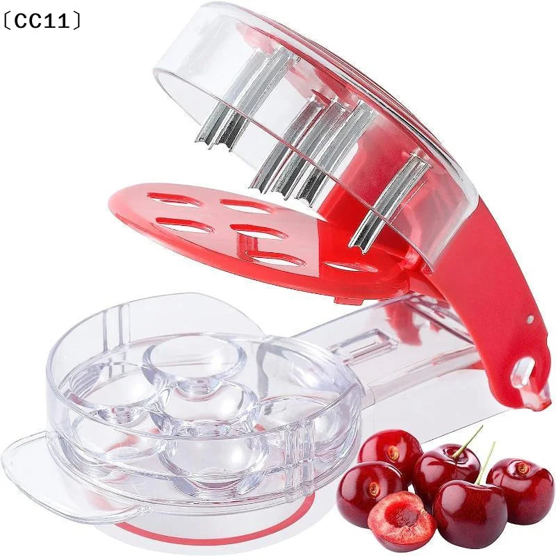 Cherry Pitter Tool 6 Slots Fast Pit Removal Food Grade Material Home Qme