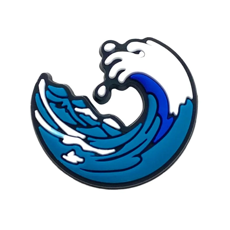 2026 PVC fish series Crab Shark Cute shoe buckle charms accessories decorations for sandals sneaker clog unisex lovers gift drop Qme Style 7 CN