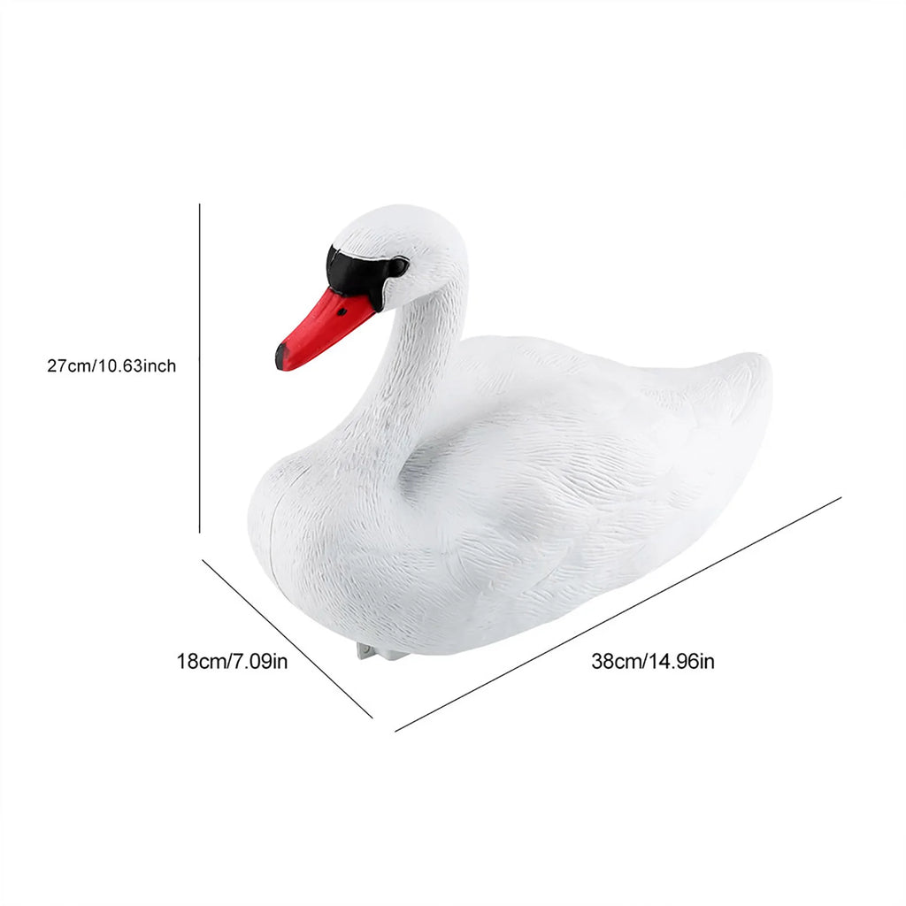 Simulated White Swan Garden Decoration Exquisite Cute Swan Ornament Outdoor Lawn Yard Decorative Statue Home Garden Decor Qme