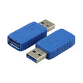 Standard USB 3.0 Connector Extender Type A Male To Female Adapter USB3.0 AM To AF Coupler Converter for Laptop PC Blue Qme 5pcs