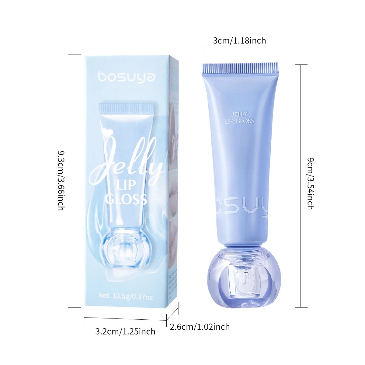 Moisturizing Jelly Lip Gloss Durable Waterproof Sweatproof Non Stick Qme