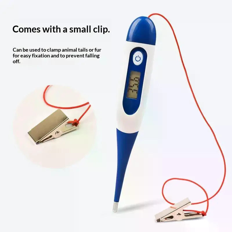 1Pcs Digital Pet Dog Cat Veterinary Professional Animal Digital With Soft Probe Waterproof Equipment Qme