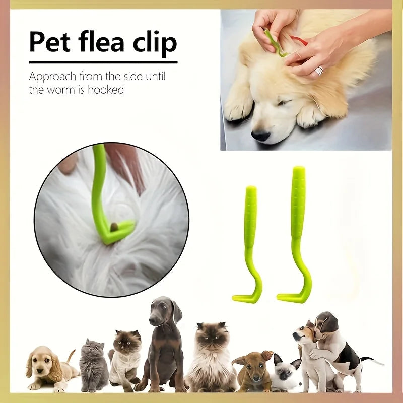 3pcs Tick Removal Tool Set for Dogs & Cats - Easy, Precise & Safe Pet Tick Extractor Kit Qme