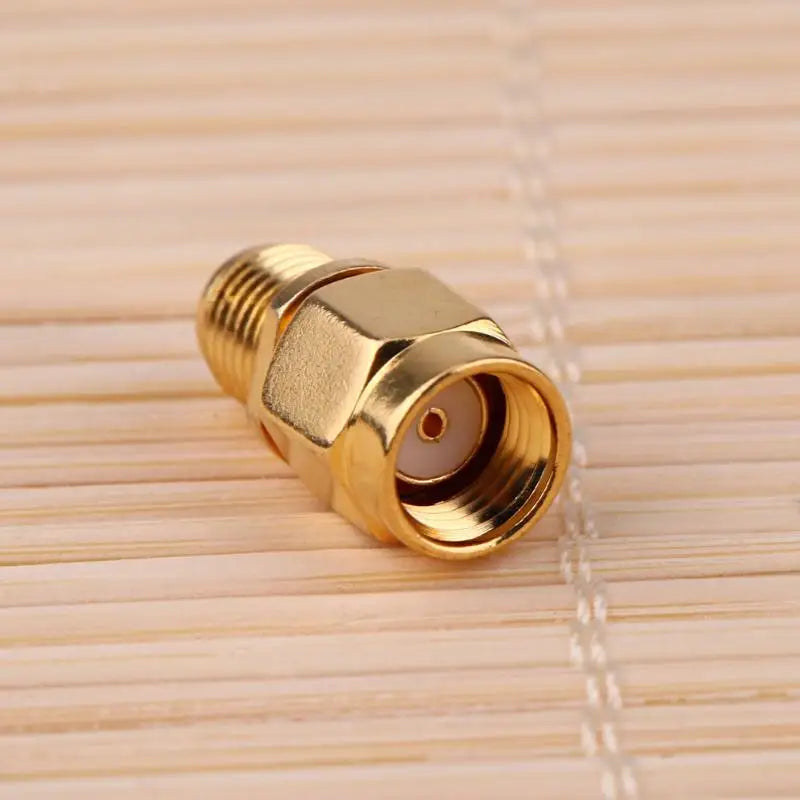 10 Pieces RF SMA Connector RP SMA Female to SMA Male Plug Connectors Adapter Gold Plated Straight Coaxial RF Adapters Qme